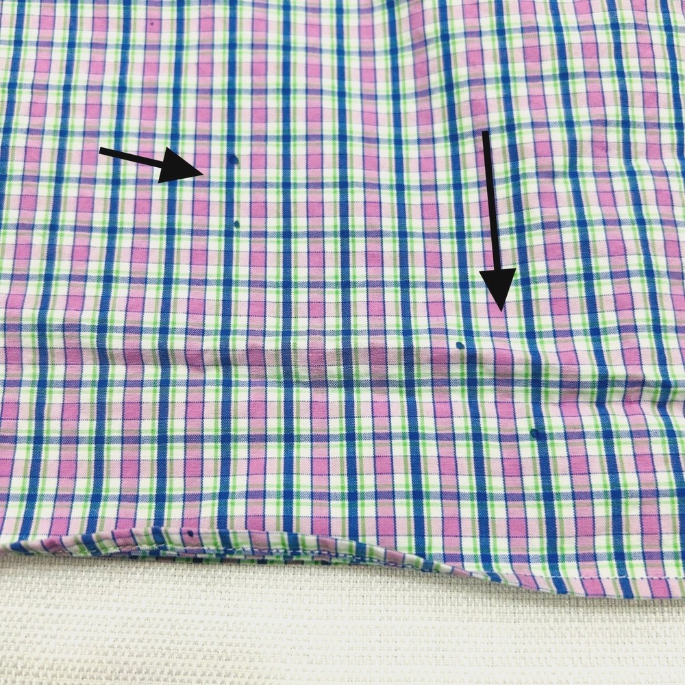 Ralph Lauren Classic Fit Shirt Mens XLT Tall Pink Blue Plaid Short Sleeve Preppy - Picture 8 of 9